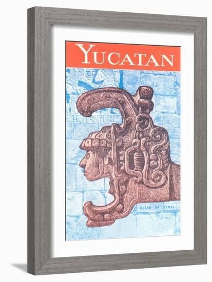 Yucatan Travel Poster-null-Framed Art Print