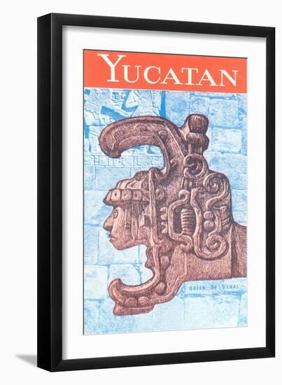 Yucatan Travel Poster-null-Framed Art Print