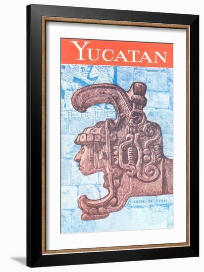 Yucatan Travel Poster--Framed Art Print