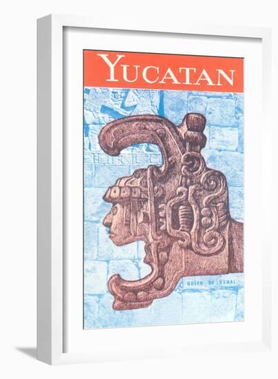 Yucatan Travel Poster-null-Framed Art Print