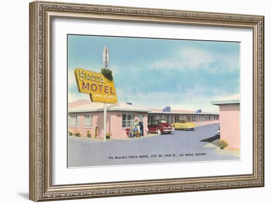 Yucca Motel, Las Vegas, Nevada-null-Framed Art Print