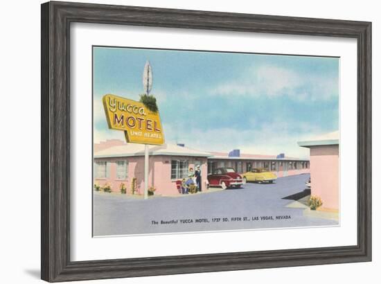 Yucca Motel, Las Vegas, Nevada-null-Framed Art Print