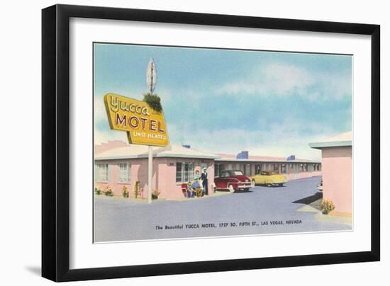 Yucca Motel, Las Vegas, Nevada-null-Framed Art Print