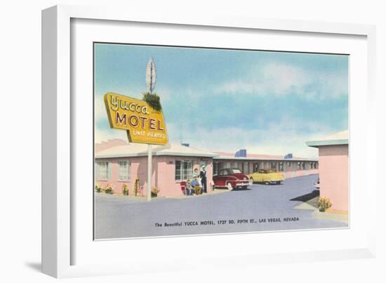 Yucca Motel, Las Vegas, Nevada-null-Framed Art Print