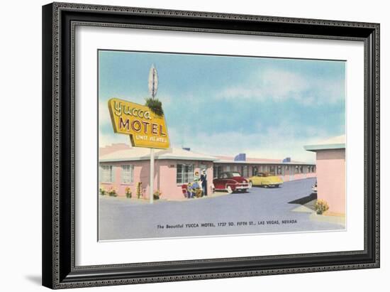 Yucca Motel, Las Vegas, Nevada-null-Framed Art Print