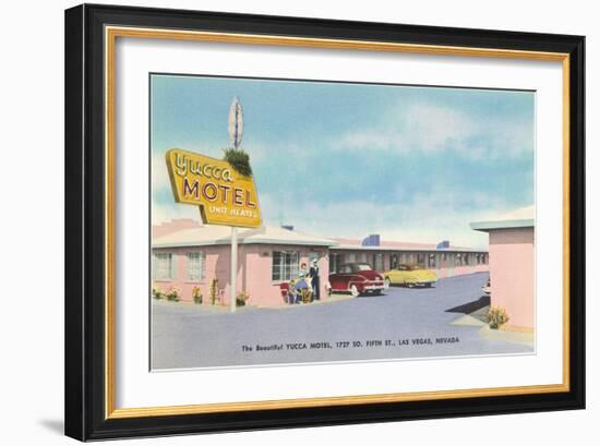 Yucca Motel, Las Vegas, Nevada-null-Framed Art Print