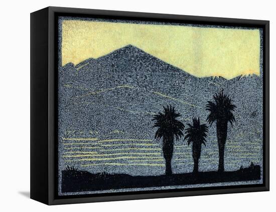 Yuccas In Silhouette-Frank Redlinger-Framed Stretched Canvas