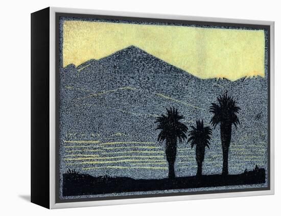 Yuccas In Silhouette-Frank Redlinger-Framed Stretched Canvas