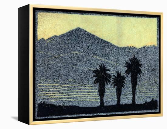 Yuccas In Silhouette-Frank Redlinger-Framed Stretched Canvas