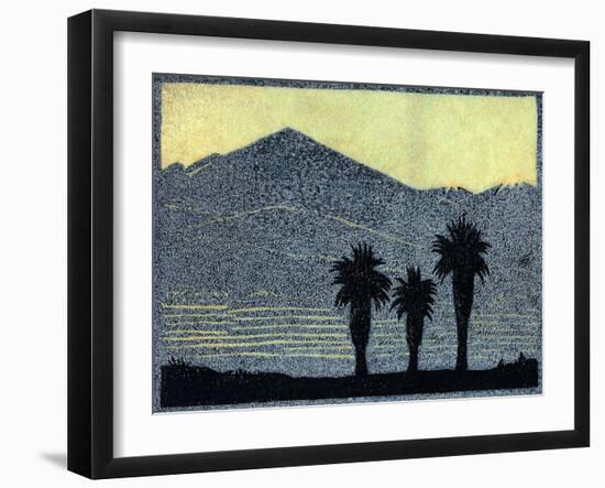 Yuccas In Silhouette-Frank Redlinger-Framed Art Print