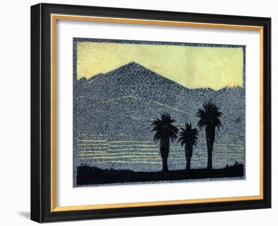 Yuccas In Silhouette-Frank Redlinger-Framed Art Print