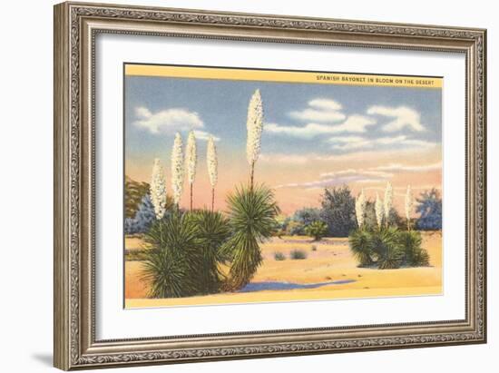 Yuccas, Spanish Bayonet in Desert-null-Framed Art Print