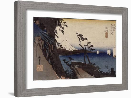 Yui, le col de Satta-Ando Hiroshige-Framed Giclee Print