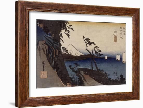 Yui, le col de Satta-Ando Hiroshige-Framed Giclee Print