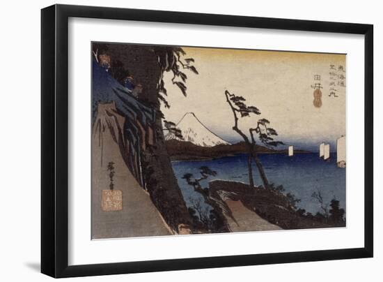 Yui, le col de Satta-Ando Hiroshige-Framed Giclee Print