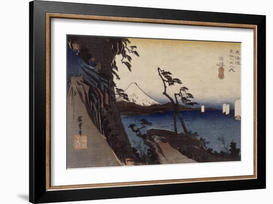 Yui, le col de Satta-Ando Hiroshige-Framed Giclee Print