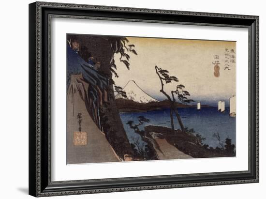 Yui, le col de Satta-Ando Hiroshige-Framed Giclee Print