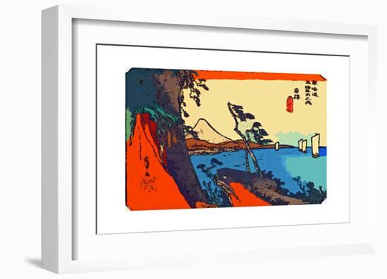 Yui: Path of Setta with Mount Fuji-Ando Hiroshige-Framed Giclee Print