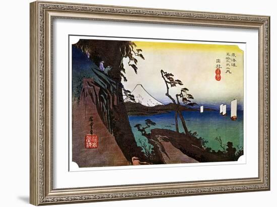 Yui, Satta Peak, 1830S-Ando Hiroshige-Framed Giclee Print