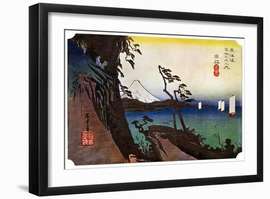 Yui, Satta Peak, 1830S-Ando Hiroshige-Framed Giclee Print