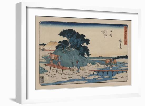 Yui-Ando Hiroshige-Framed Art Print