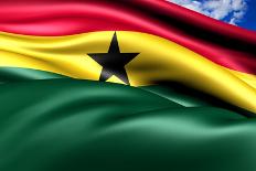 Flag Of Ghana-Yuinai-Art Print