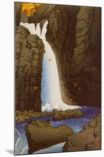 Yuki Falls at Shiobara-Kawase Hasui-Mounted Art Print