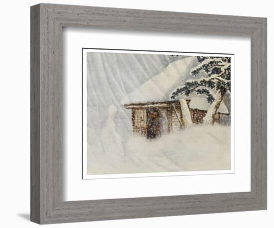 Yuki Onna, Japanese Snow Ghost-R. Gordon Smith-Framed Art Print