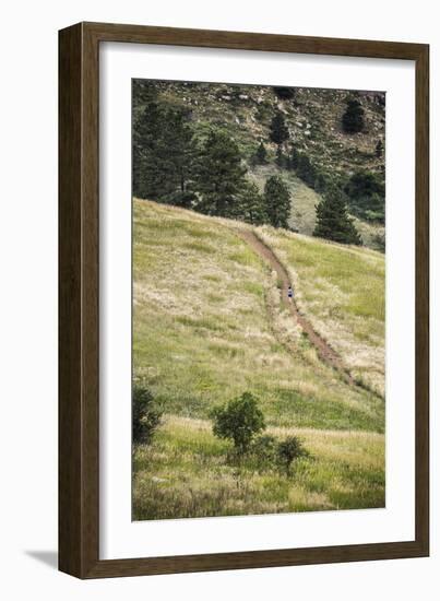 Yuki Tsuji, Morning Trail Run In Chautauqua Park - Home To The Flatirons Of Boulder, Colorado-Dan Holz-Framed Photographic Print