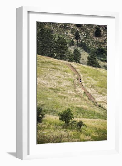 Yuki Tsuji, Morning Trail Run In Chautauqua Park - Home To The Flatirons Of Boulder, Colorado-Dan Holz-Framed Photographic Print