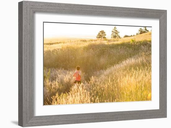 Yuki Tsuji, Morning Trail Run In Chautauqua Park - Home To The Flatirons Of Boulder, Colorado-Dan Holz-Framed Photographic Print