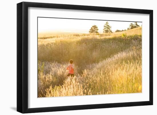 Yuki Tsuji, Morning Trail Run In Chautauqua Park - Home To The Flatirons Of Boulder, Colorado-Dan Holz-Framed Photographic Print