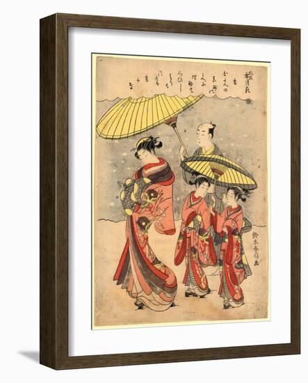 Yuki-Suzuki Harunobu-Framed Giclee Print