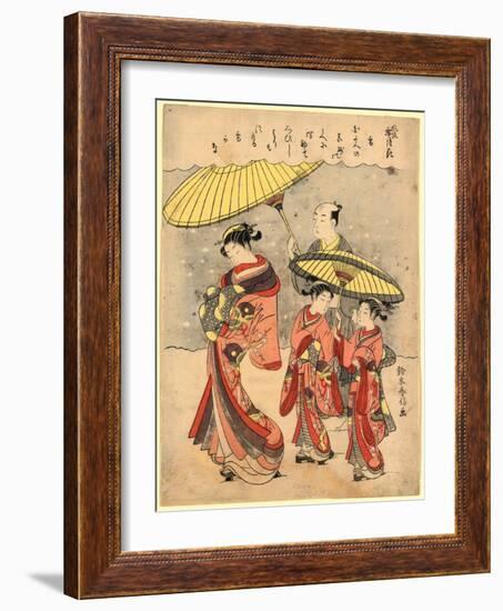 Yuki-Suzuki Harunobu-Framed Giclee Print