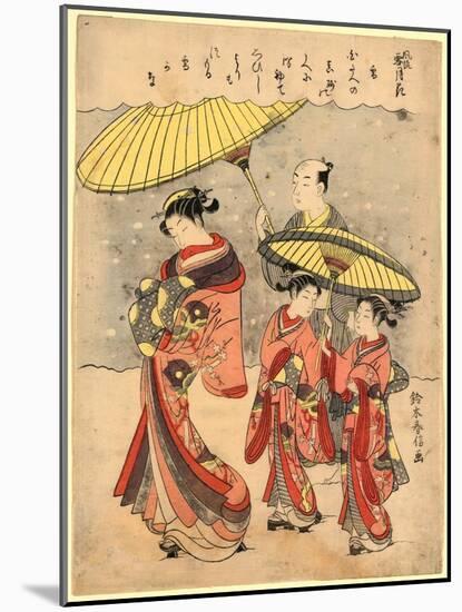 Yuki-Suzuki Harunobu-Mounted Giclee Print