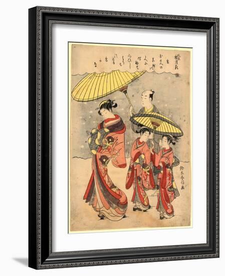 Yuki-Suzuki Harunobu-Framed Giclee Print