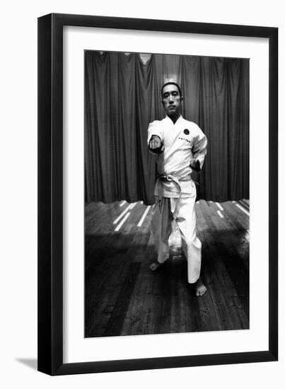 Yukio Mishima Training-Mario de Biasi-Framed Giclee Print