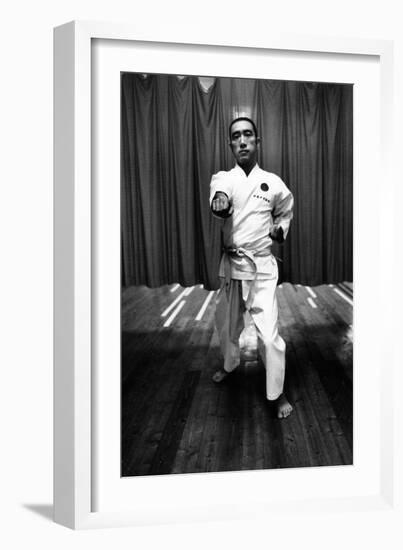 Yukio Mishima Training-Mario de Biasi-Framed Giclee Print