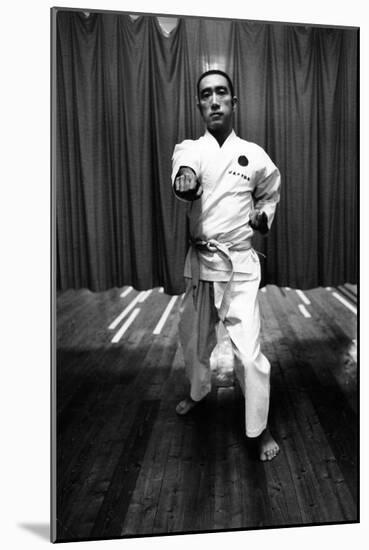 Yukio Mishima Training-Mario de Biasi-Mounted Giclee Print