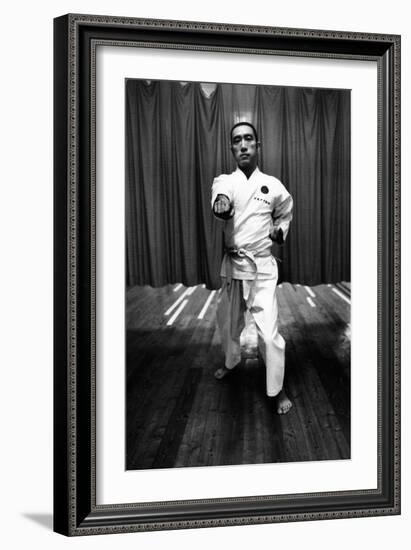 Yukio Mishima Training-Mario de Biasi-Framed Giclee Print