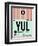 YUL Montreal Luggage Tag 2-NaxArt-Framed Art Print