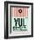 YUL Montreal Luggage Tag 2-NaxArt-Framed Art Print