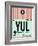 YUL Montreal Luggage Tag 2-NaxArt-Framed Art Print