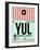 YUL Montreal Luggage Tag 2-NaxArt-Framed Art Print