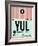 YUL Montreal Luggage Tag 2-NaxArt-Framed Art Print