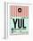 YUL Montreal Luggage Tag 2-NaxArt-Framed Art Print