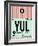 YUL Montreal Luggage Tag 2-NaxArt-Framed Art Print