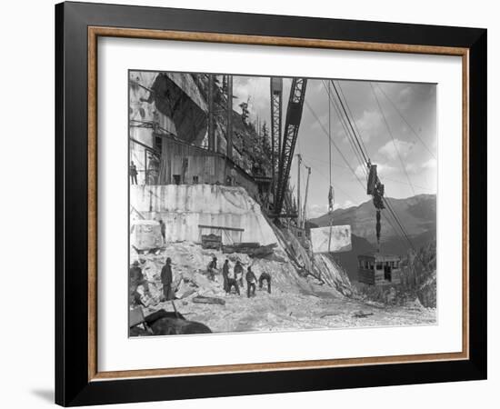 Yule Quarry - Crane and Power House Facilities of the Yule Marble Co., Near the Head of Yule…-George Lytle Beam-Framed Photographic Print