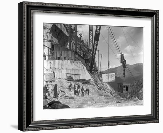 Yule Quarry - Crane and Power House Facilities of the Yule Marble Co., Near the Head of Yule…-George Lytle Beam-Framed Photographic Print