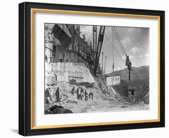 Yule Quarry - Crane and Power House Facilities of the Yule Marble Co., Near the Head of Yule…-George Lytle Beam-Framed Photographic Print